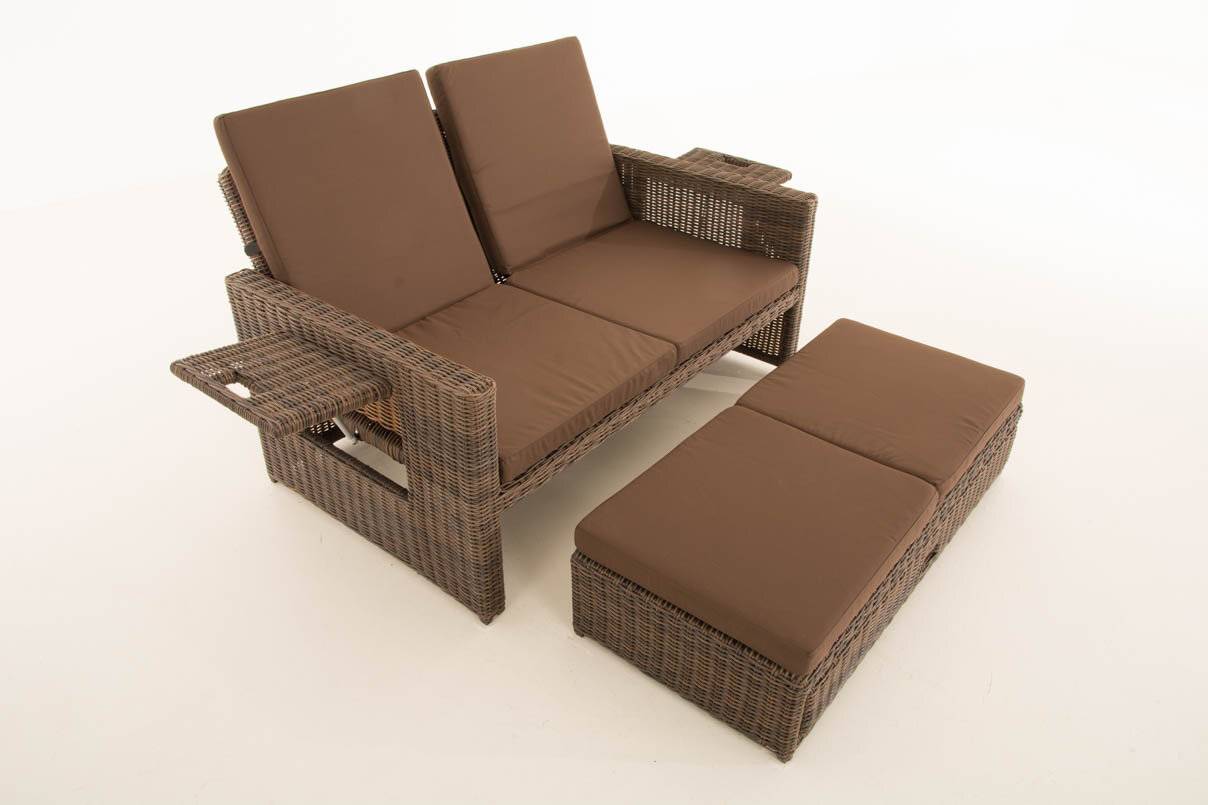 Sofa Ancona Terrabraun 5mm braun-meliert