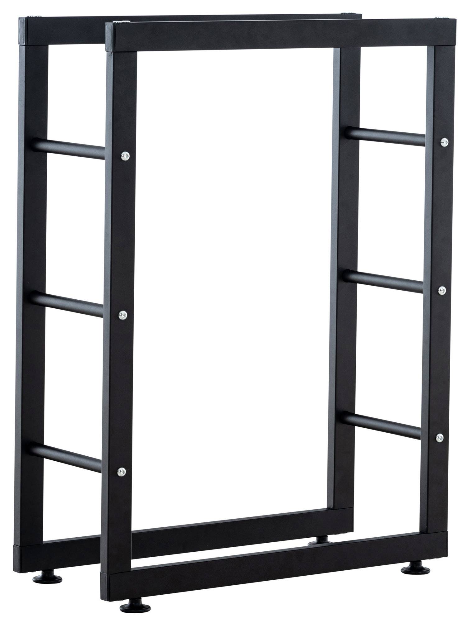 Kaminholzständer Keri V2 25x60x100 schwarz
