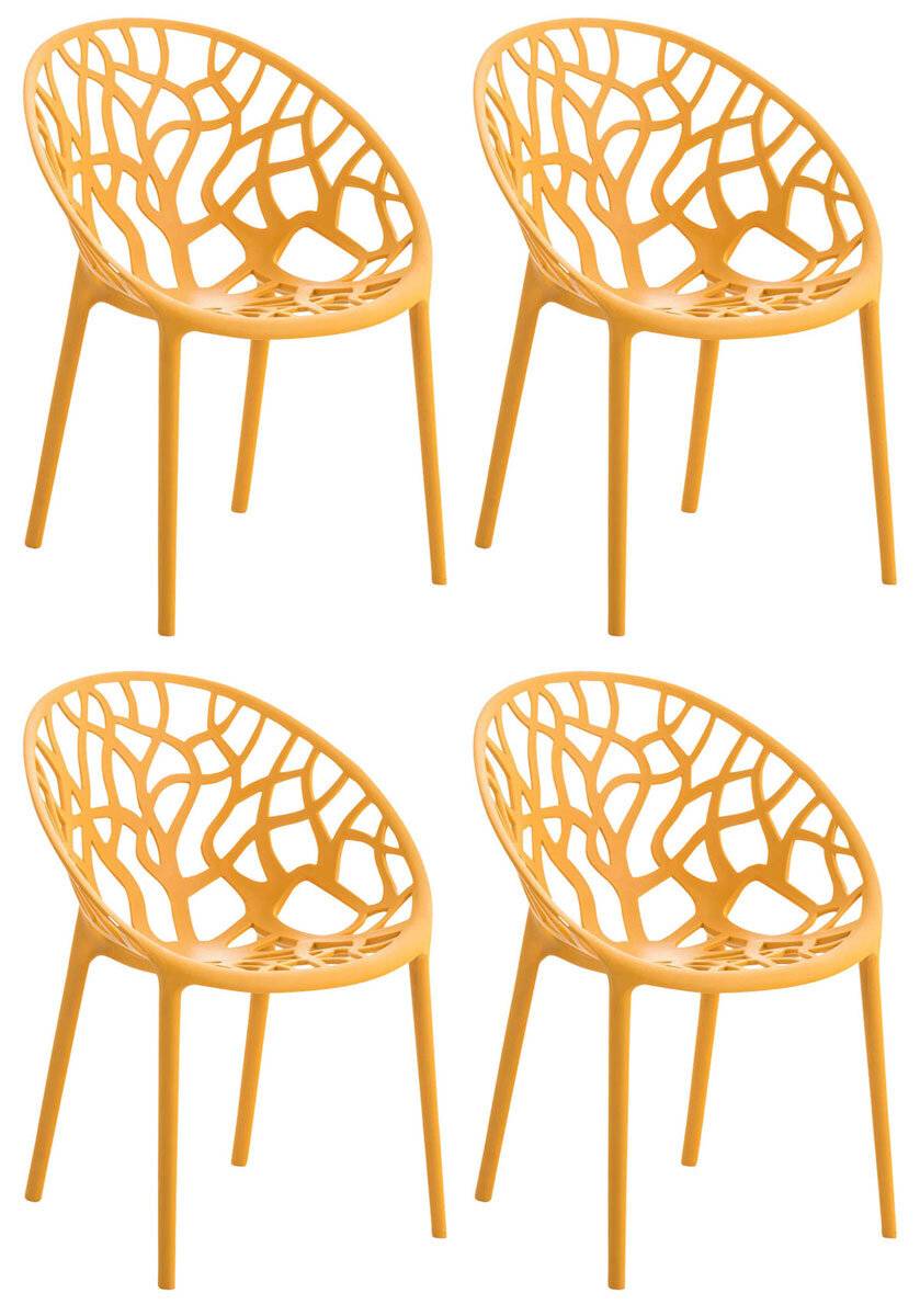 4er Set Stuhl Hope orange