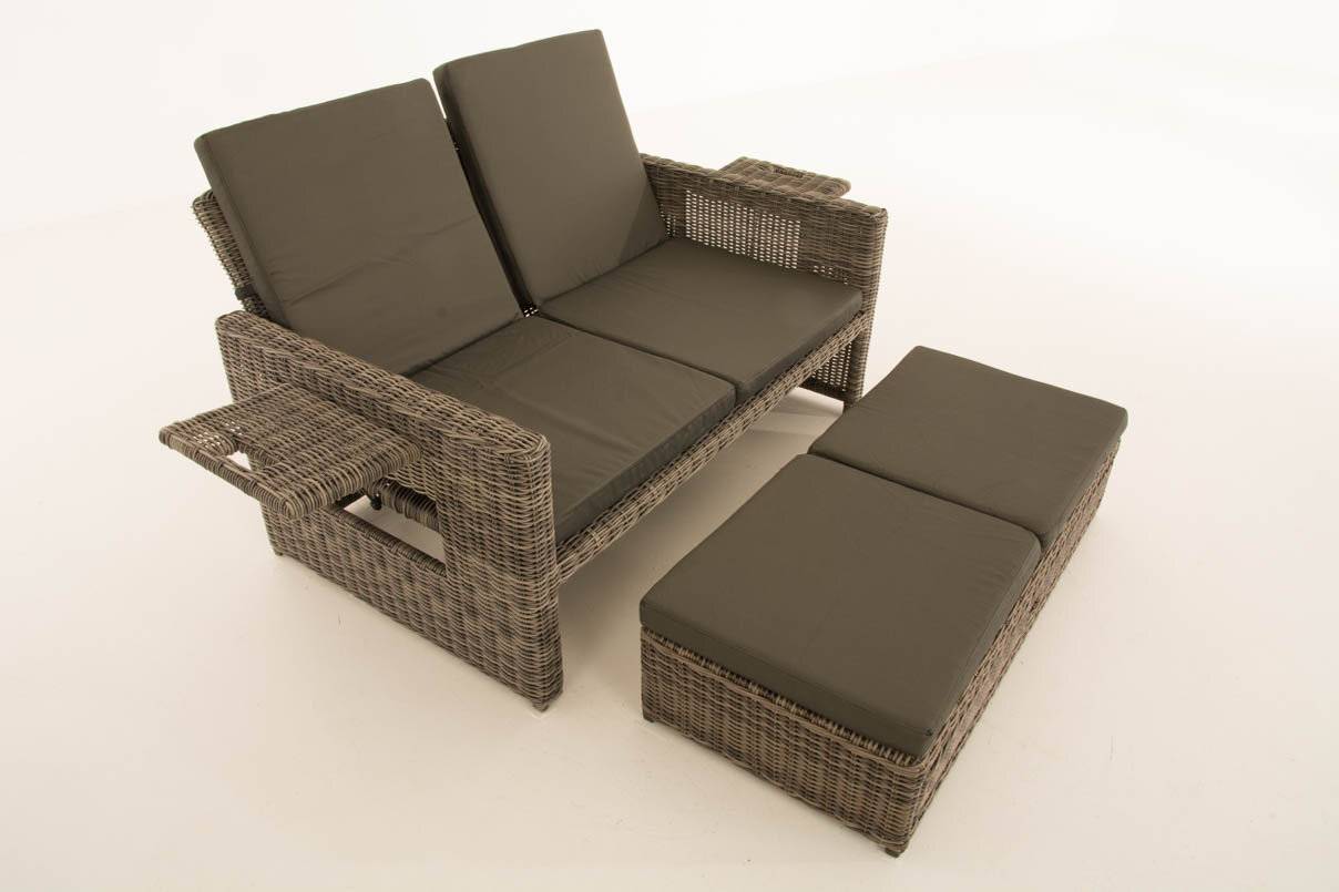 Sofa Ancona Anthrazit 5mm grau-meliert