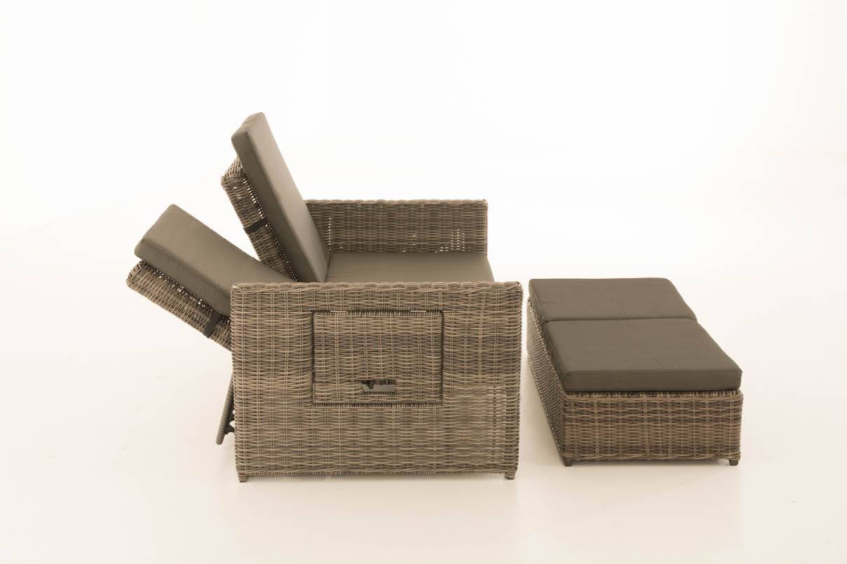 Sofa Ancona Anthrazit 5mm grau-meliert
