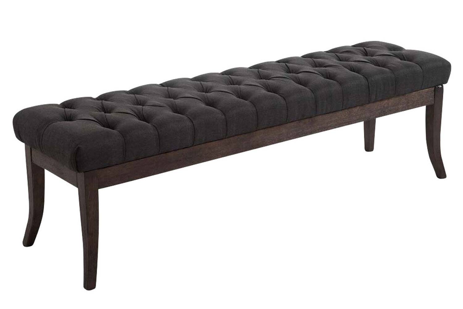 Sitzbank Ramses Stoff antik-dunkel 150 dunkelgrau