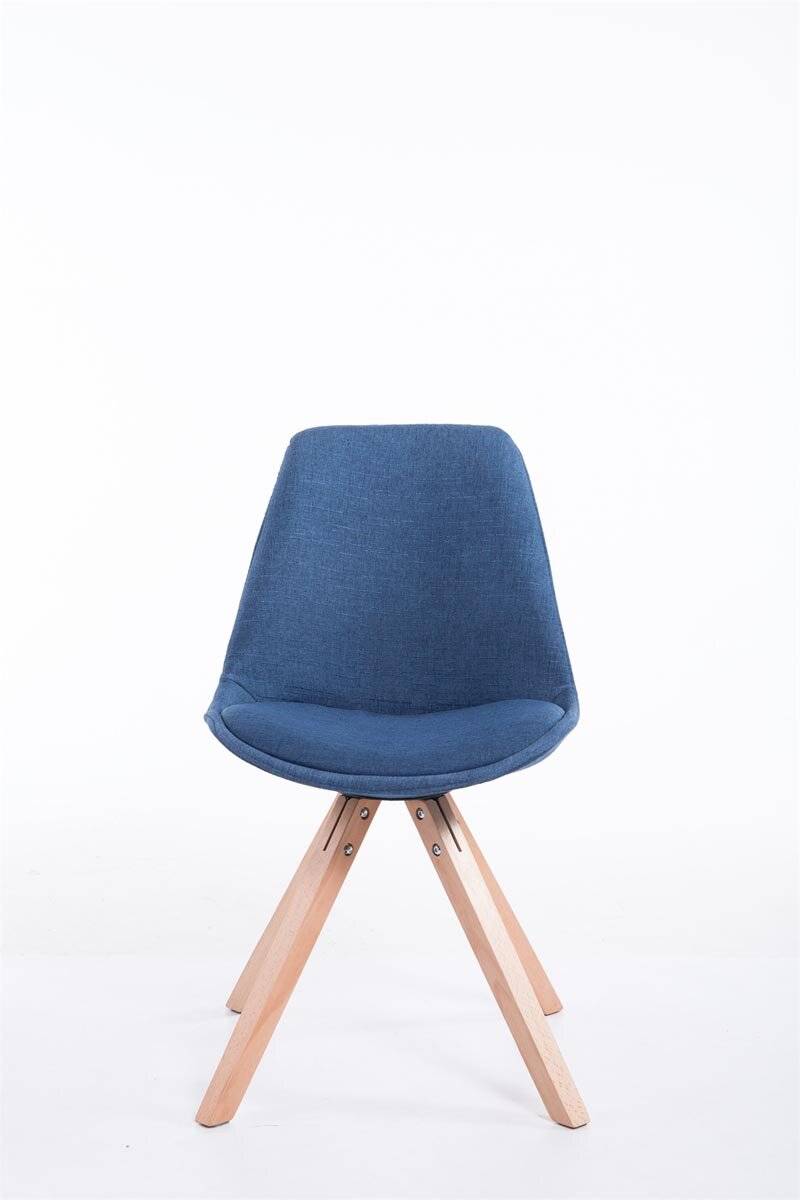 Besucherstuhl Toulouse Stoff Natura Square blau