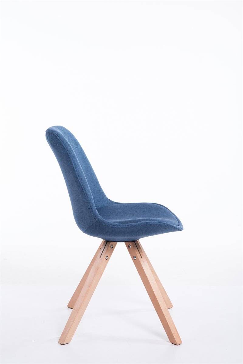 Besucherstuhl Toulouse Stoff Natura Square blau