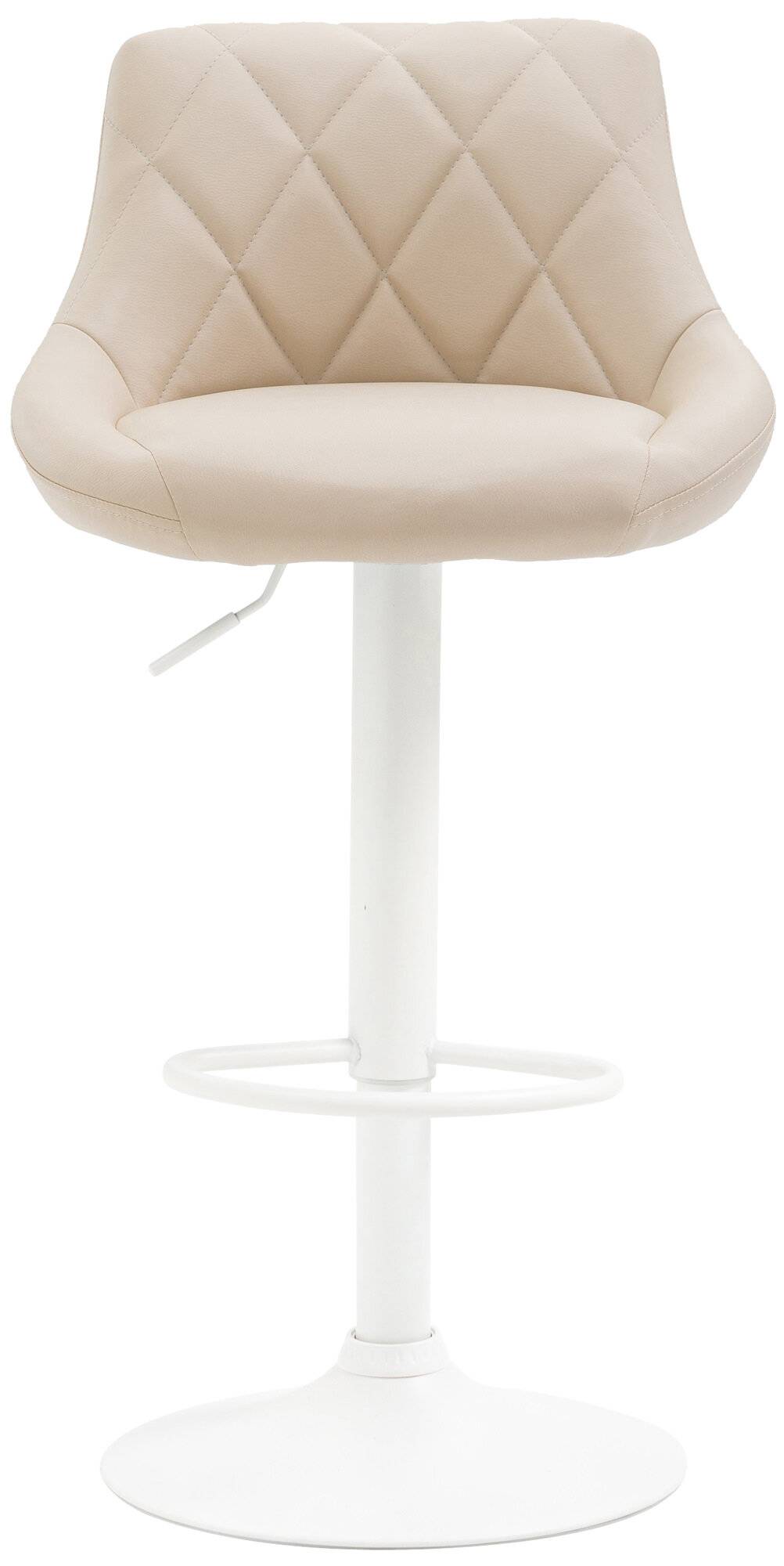 Barhocker Lazio Kunstleder weiß creme