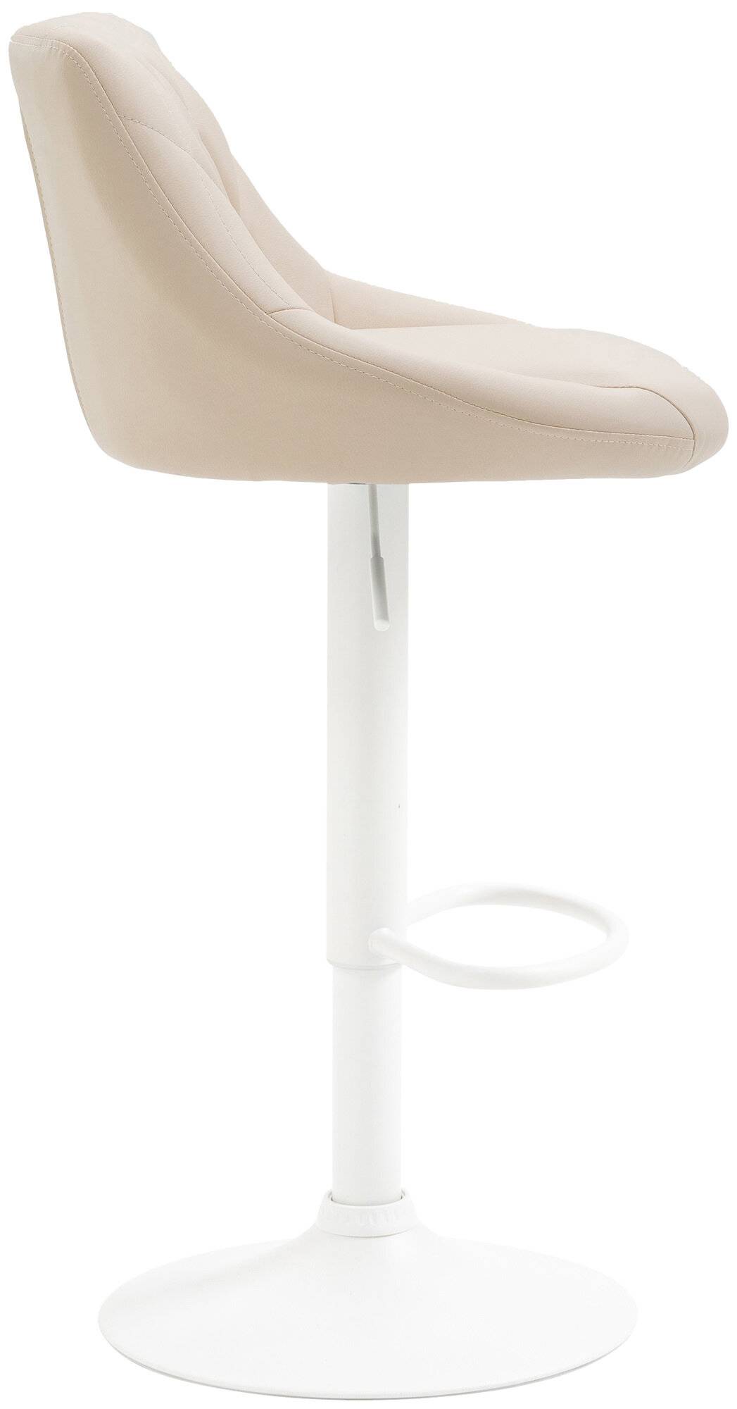 Barhocker Lazio Kunstleder weiß creme