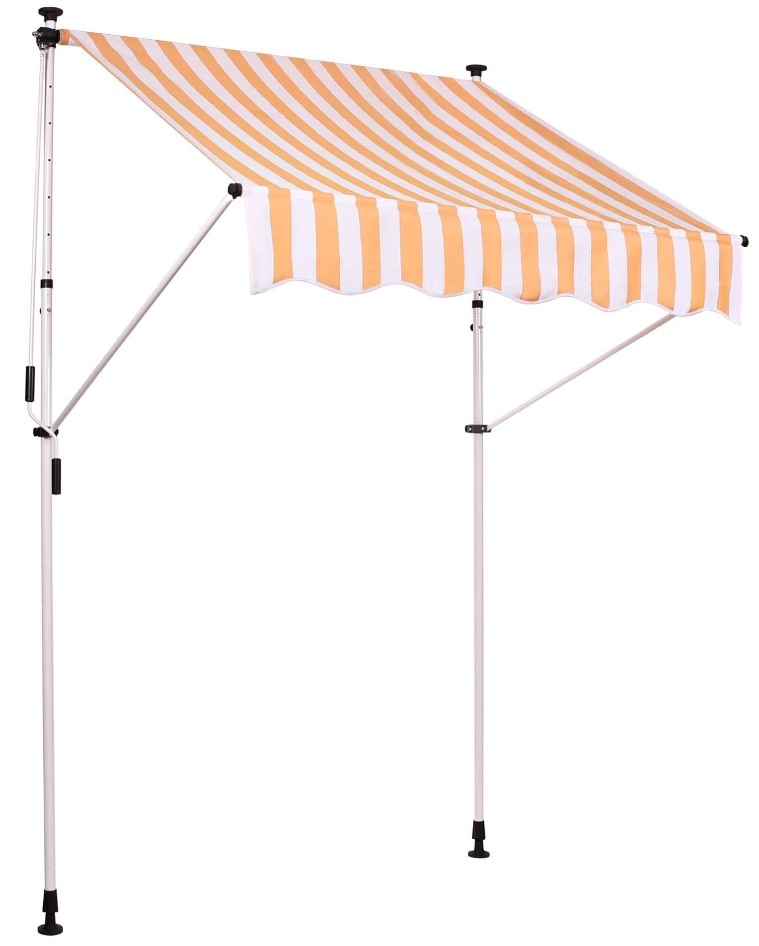 Klemmmarkise Westerly 350x120 cm weiß/gelb