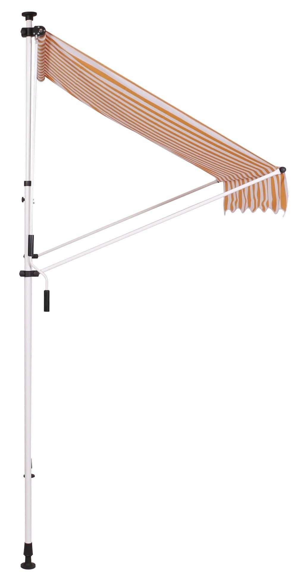Klemmmarkise Westerly 350x120 cm weiß/gelb