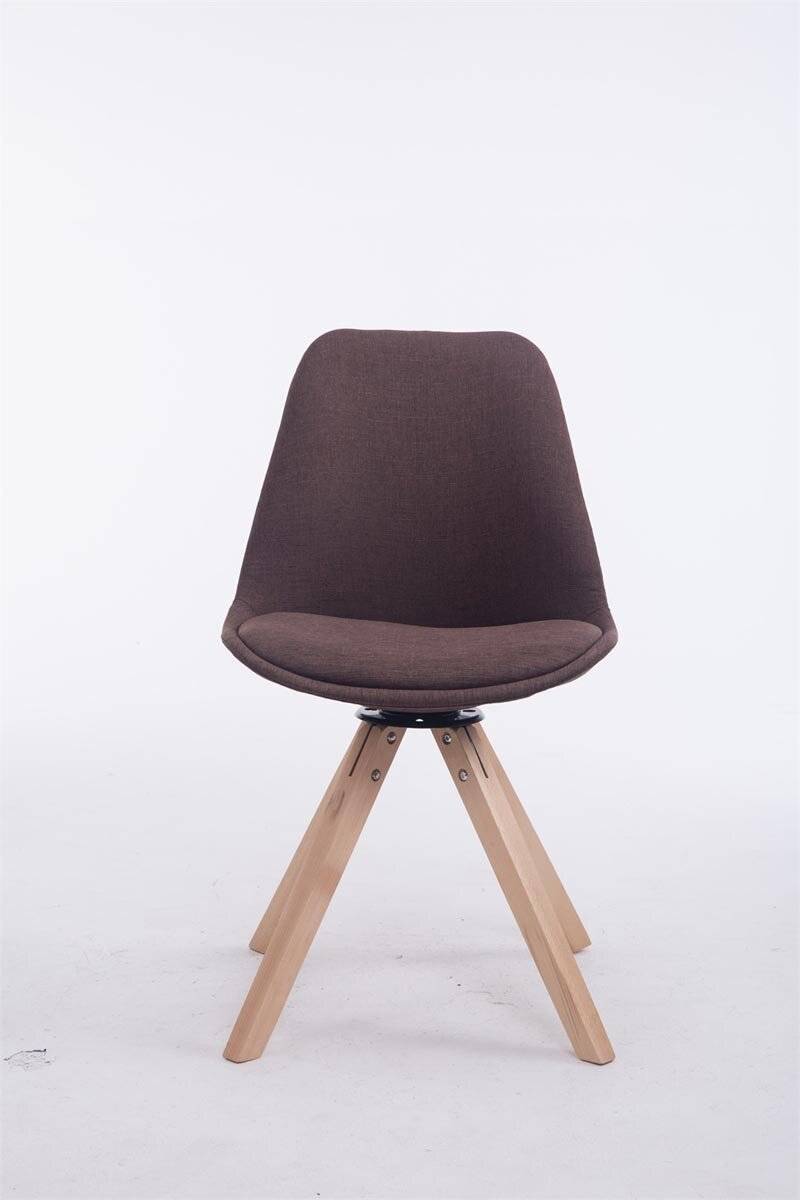 Besucherstuhl Troyes Drehbar Natura Stoff Square braun