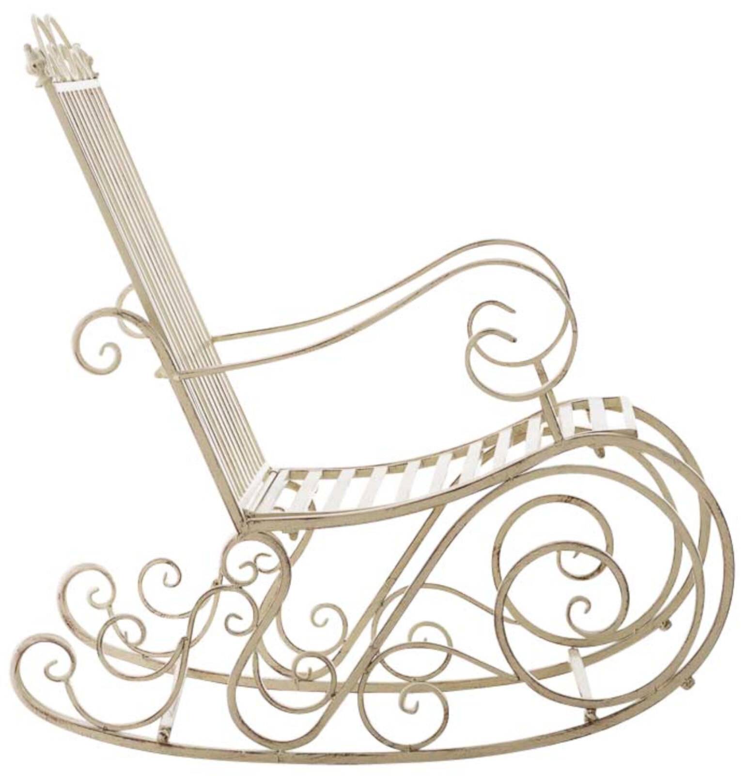 2er Set Schaukelstühle Smilla antik-creme
