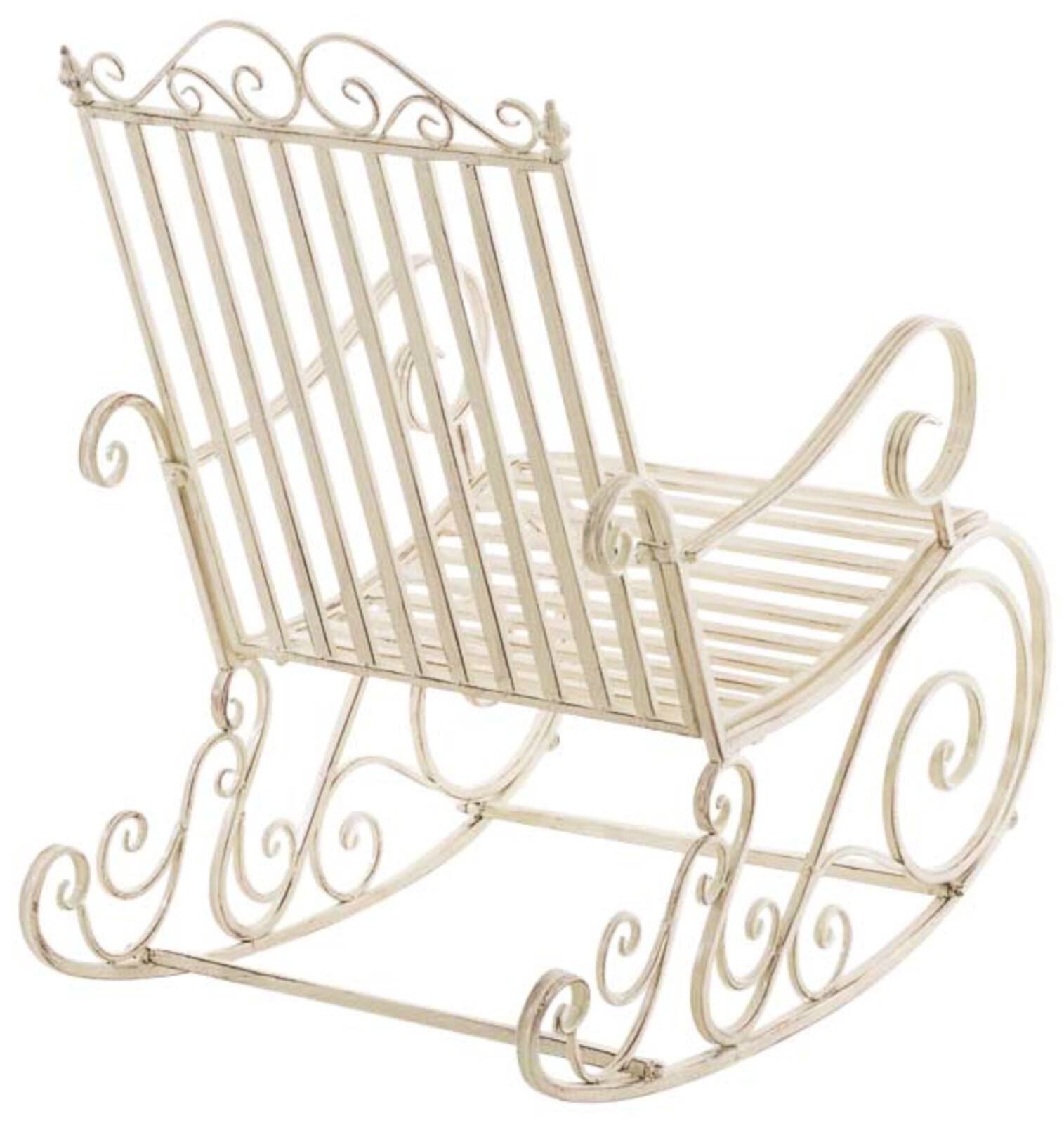 2er Set Schaukelstühle Smilla antik-creme