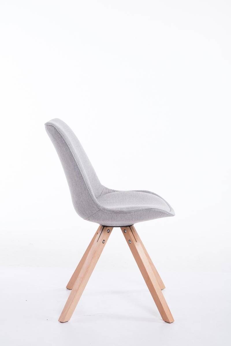 Besucherstuhl Toulouse Stoff Natura Square grau