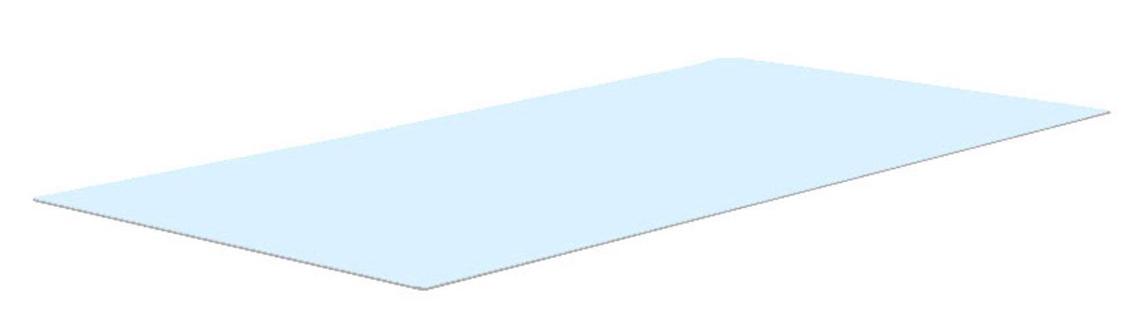 Glasplatte Fontana 199x90 cm klarglas