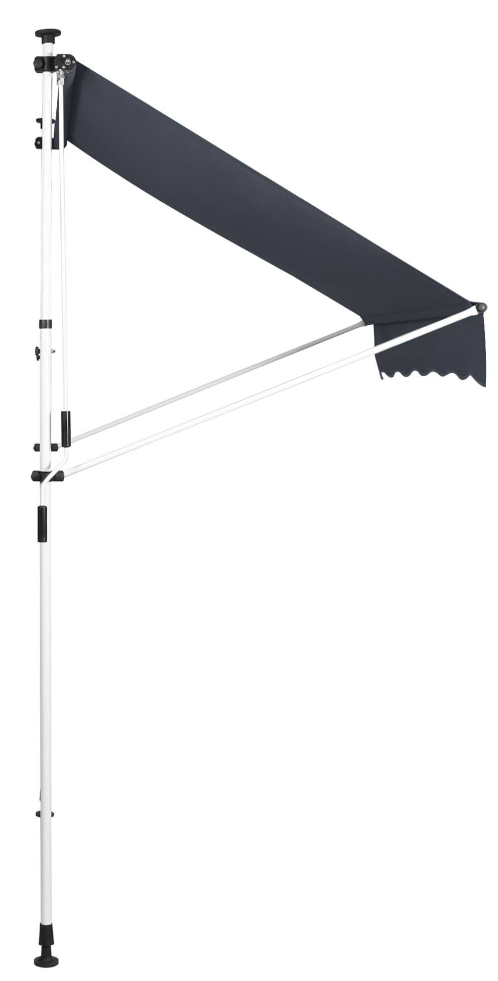 Klemmmarkise Westerly 300x120 cm anthrazit