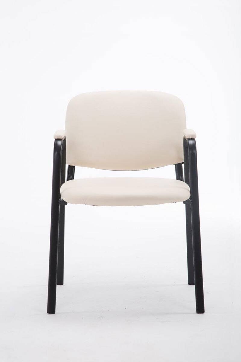 Besucherstuhl Ken PRO Kunstleder creme