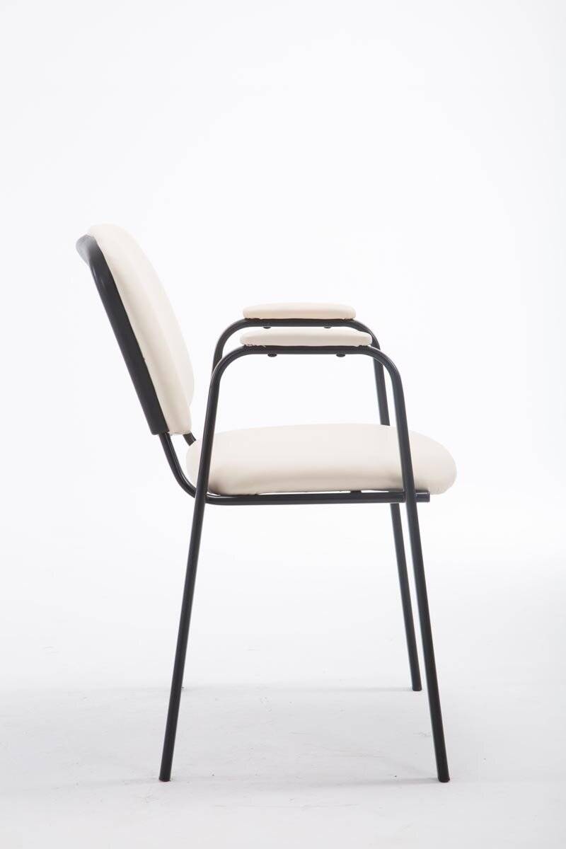 Besucherstuhl Ken PRO Kunstleder creme