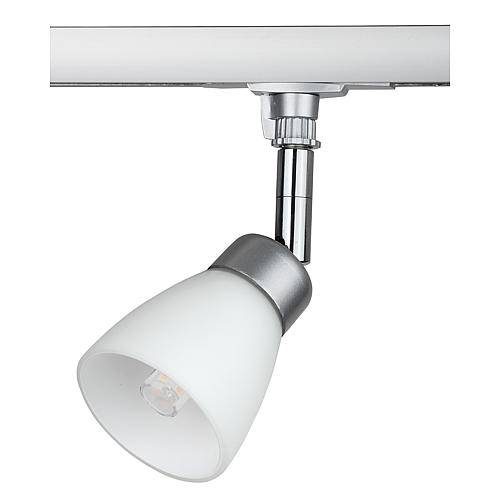 LED-Schienenstrahler silber 2800K 3W 601-3293-78