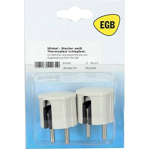 SB Winkel-Stecker weiß (2 Stück)