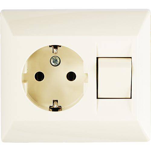 Kombination Schu-Dose/Wechselscha. UP cremeweiß 1903.0108.2