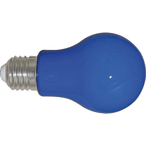 LED Lampe Glühlampenform E27 3W blau A27BL36