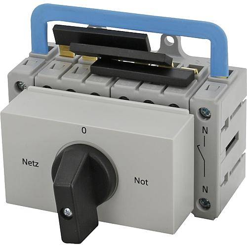 Lastumschalter 4pol, 40A, DIN-Normvert, bis 25mm² AC23 20kW/AC3 11kW, 353040