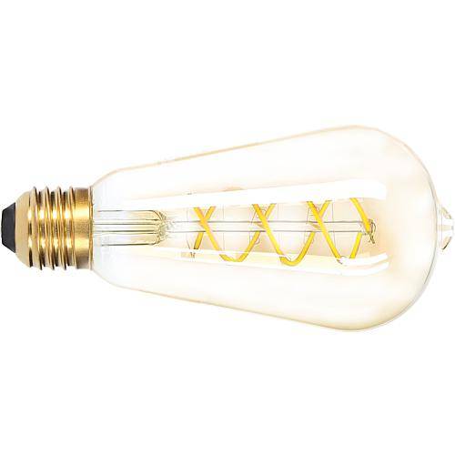 LED's light LED Edison E27 dimmbar 5W extra-warmweiß Gold ST64