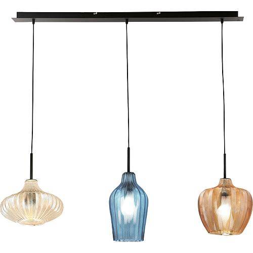 Pendelleuchte Olbia amber,azurblau,champagner 3725-48-363