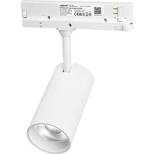 3-Ph.-LED-Strahler 36ø Ra<90ø, 30W RGB+CCT, weiß