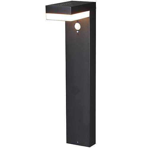 LED's light Solar LED-Gehwegleuchte schwarz mit Bewegungsmelder 3,3W warmweiß