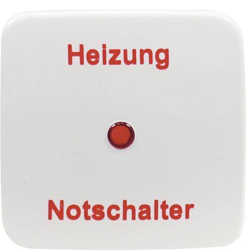 KLEIN SI-Wippe m.rot.Kalotte K2520/14H Symbol Heizung-Notschalter