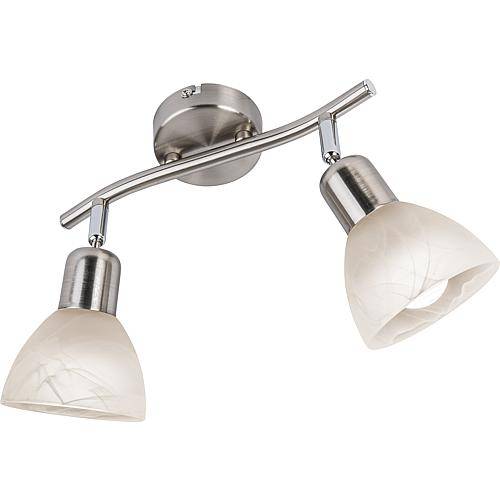 LED-Strahler nickel 2flg 3000K 2x5W 81890201