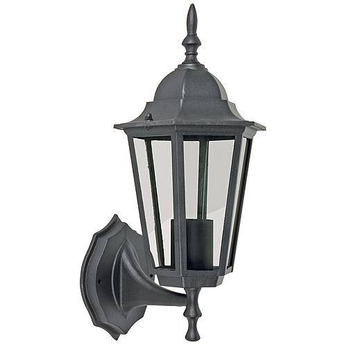 EGB Wandleuchte stehend IP44, schwarz