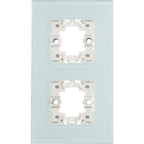 Abdeckrahmen 50x50 2-fach Glas mint