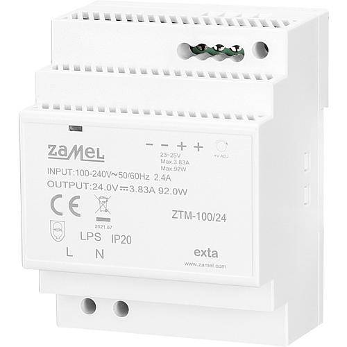 Hutschienen-Vorschalt-/Netzgerät 24V-DC-92W/3,83A ZTM-100-24