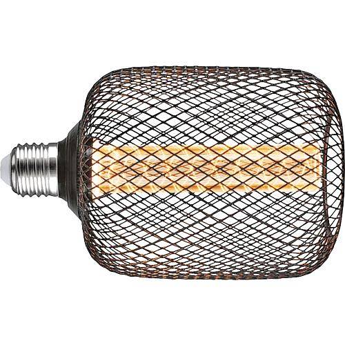 LED MG Zyl schwarz Spiral E27 200lm 4,2W 1800K