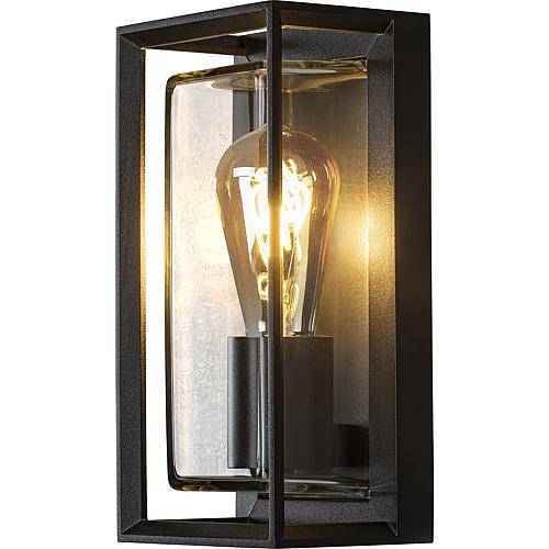 Wandleuchte Brindisi schwarz IP54 mit BWM 7885-750