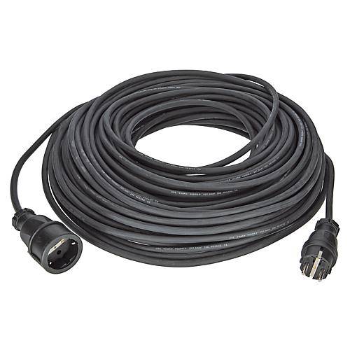 Gummi-Verlängerung H05RR-F3G1,5 schwarz 50m