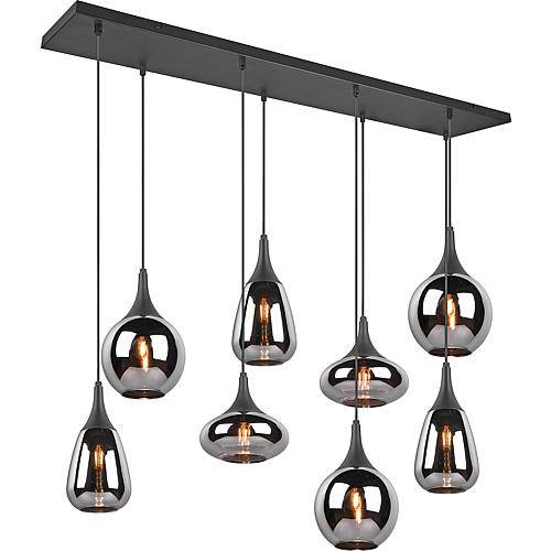 Pendelleuchte 'Lumina' schwarz 8-flammig 317000832