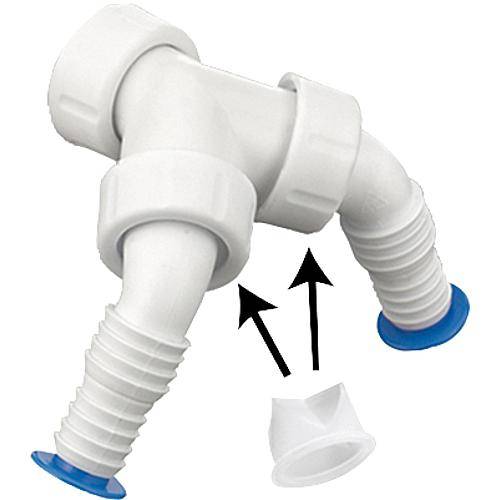 PP Kombi-Doppel-Geräteanschlusstülle 2913