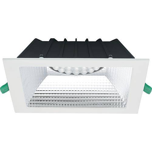 LED-Einbaudownlight IP44 UGR<19, 24W 4000K, quadr.