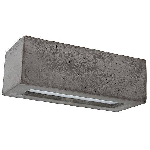 Wandleuchte grau 'Block' eckig 8971136