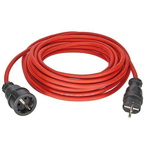 Gummi-Verlängerung H07RN-F 3G1,5 rot 10m