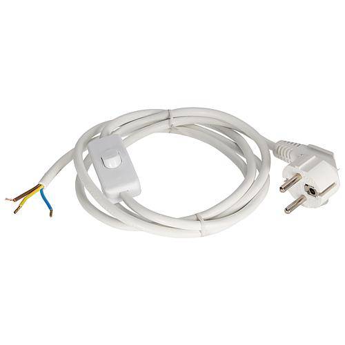 EGB Anschlussleitung m.Zwischenschalter weiß 1,8m H05VV-F3x0,75mm²
