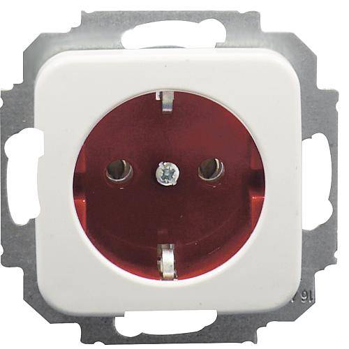 KLEIN SI-Kombi-Steckdose rot/reinweiß KEUC/1714