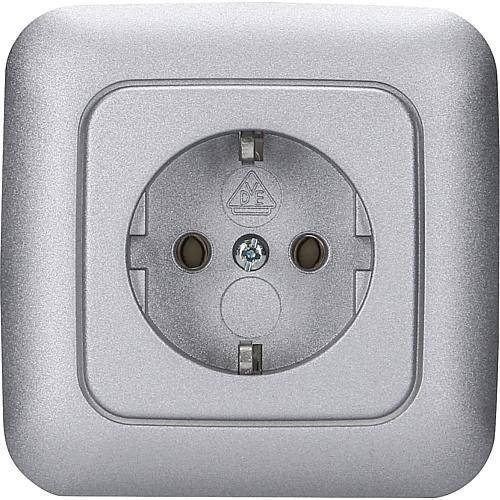 KLEIN SI-Einzelsteckdose silber matt KEUJ/80