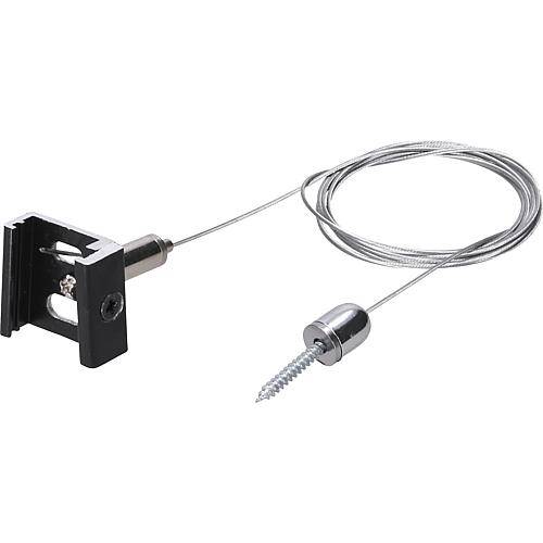 Seilabhängung für 3-Phasen-Schiene, schwarz 60164SPROF