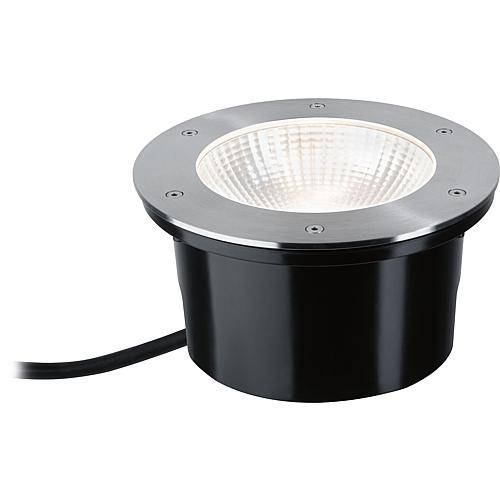 LED-Bodeneinbaustrahler IP67, 12,5W 3000K, edelst. 230V, Abstr.< 60°, Edelstahl V2A, 94655