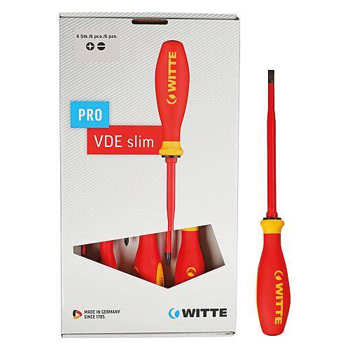 Witte VDE-Schraubendreher-Satz 6tlg. Pro VDE Slim 670082216 (670082200)
