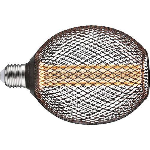 LED MG Globe schwarz Spiral E27 200lm 4,2W 1800K