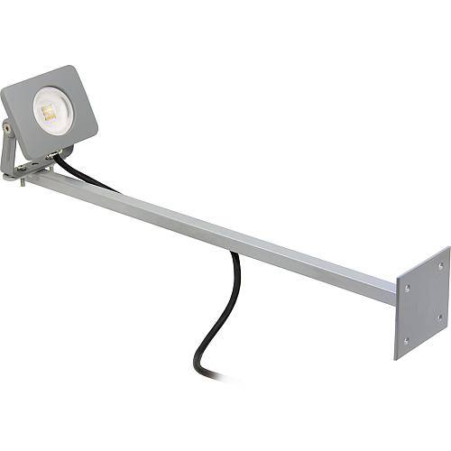 LED-Werbeleuchte silbergrau IP54 3000K 10W 60215